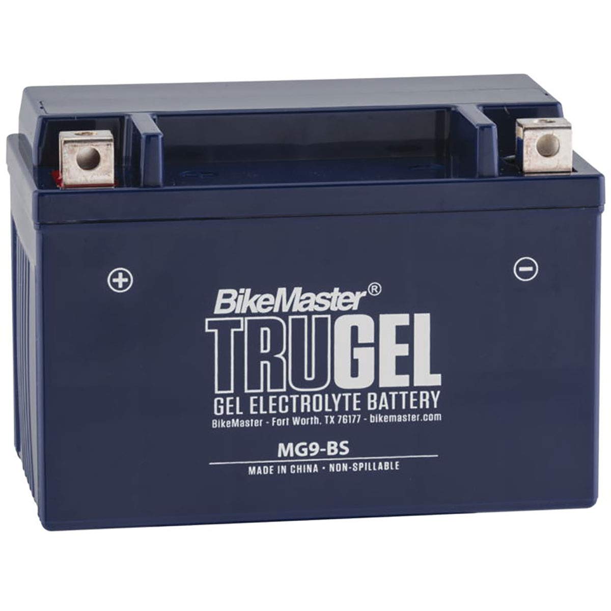 BikeMaster TruGel Sealed AGM Motorcycle Battery MG9-BS - High Performance Powersports Battery for Harley, Honda, Kawasaki & More - Perfect for Street Bikes, Cruisers & Off-Road Motorcycles
