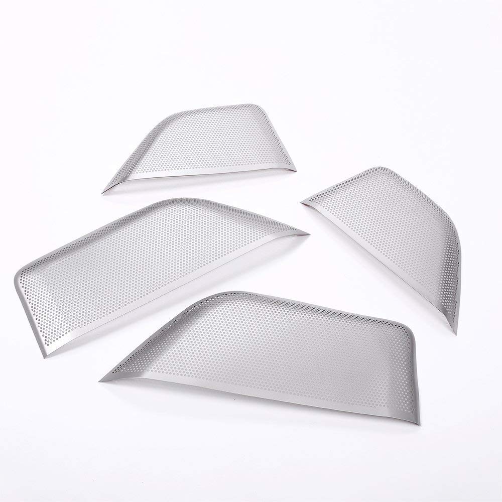Maserati Levante 2016-2018 Aluminum Alloy Speaker Cover Stickers - Premium Car Door Accessories for Enhanced Style & Protection - Perfect for Car Upgrades & Customization