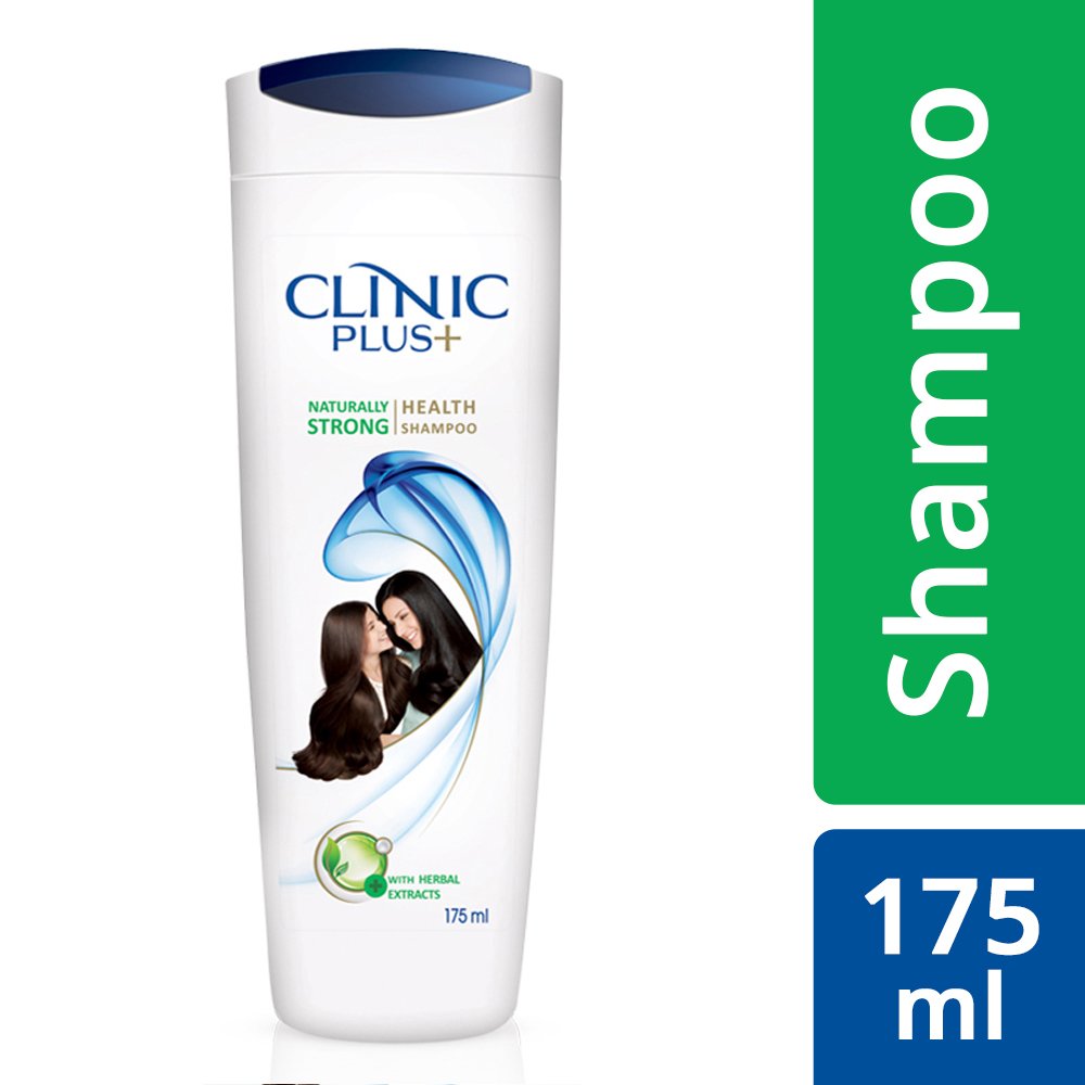 Clinic Plus Naturally Strong Health Shampoo for Hair Growth & Damage Repair - 175ml Bottle for Men & Women - Daily Use for Stronger, Healthier Hair at Home or Salon