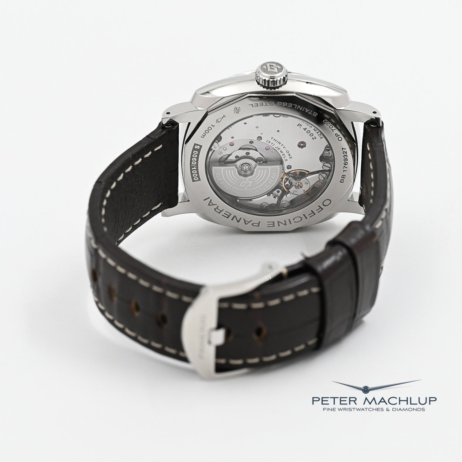 Panerai Radiomir 8-Day GMT Automatic Men's Watch - Luxury Stainless Steel Timepiece with Power Reserve - Perfect for Business Travel & Formal Occasions