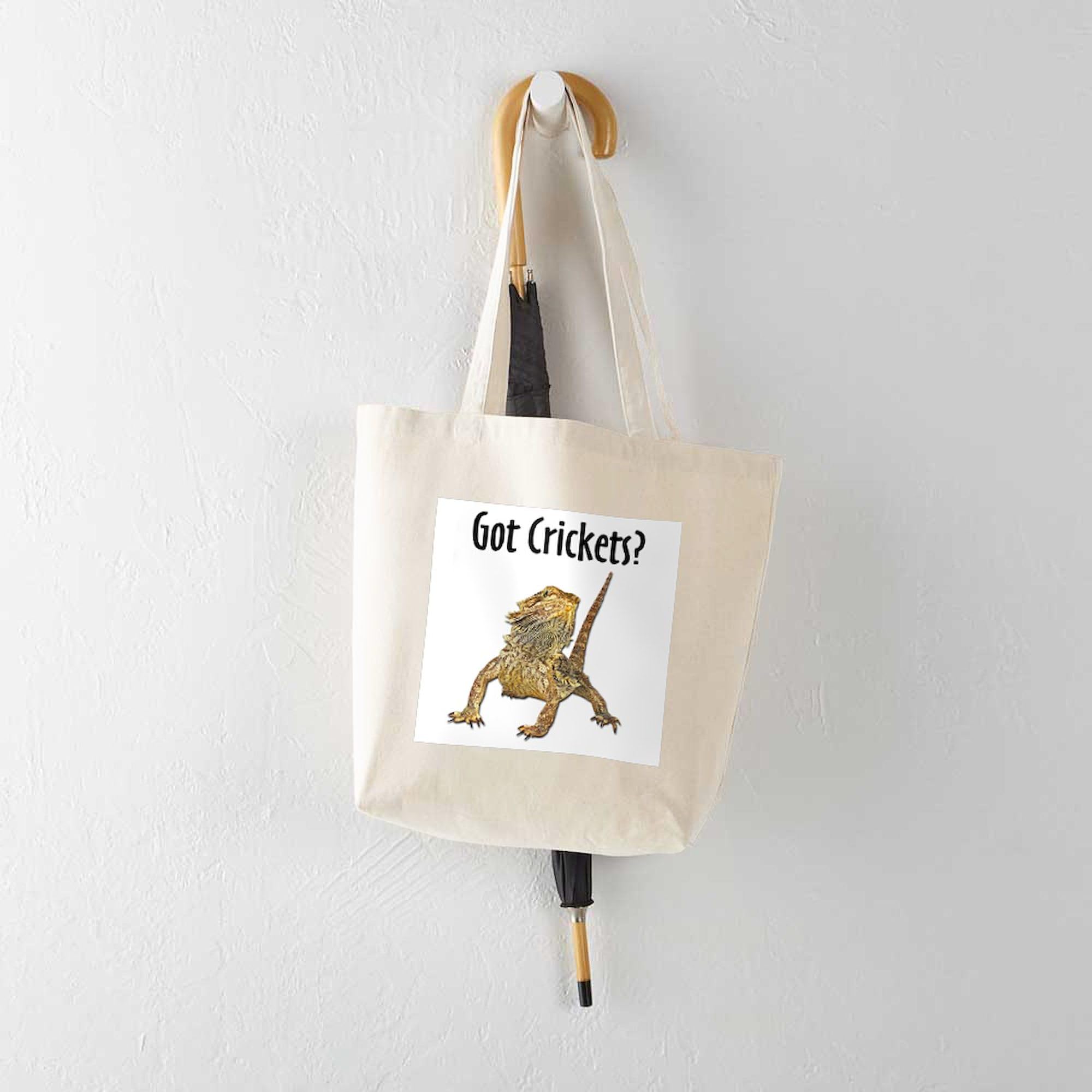 Bearded Dragon T-Shirts & Natural Canvas Tote Bag - Eco-Friendly Reusable Shopping Bag for Reptile Lovers | Perfect for Groceries, Beach Trips & Pet Store Visits