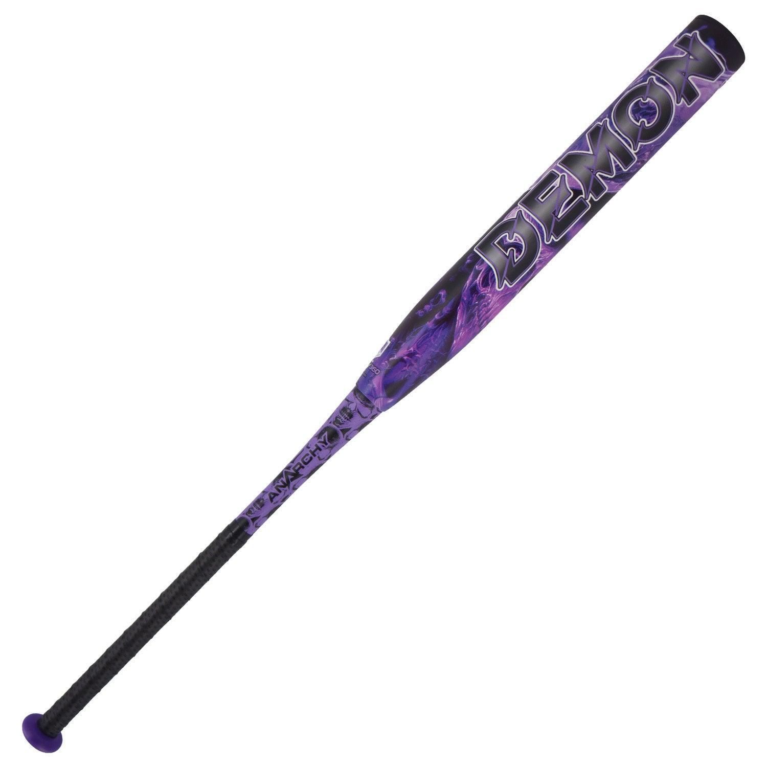 2024 Anarchy Demon LC Purple Edition .5oz End Load USA/ASA Slowpitch Softball Bat - Perfect for Competitive Play & Training Sessions (ASPDMNPU24A)