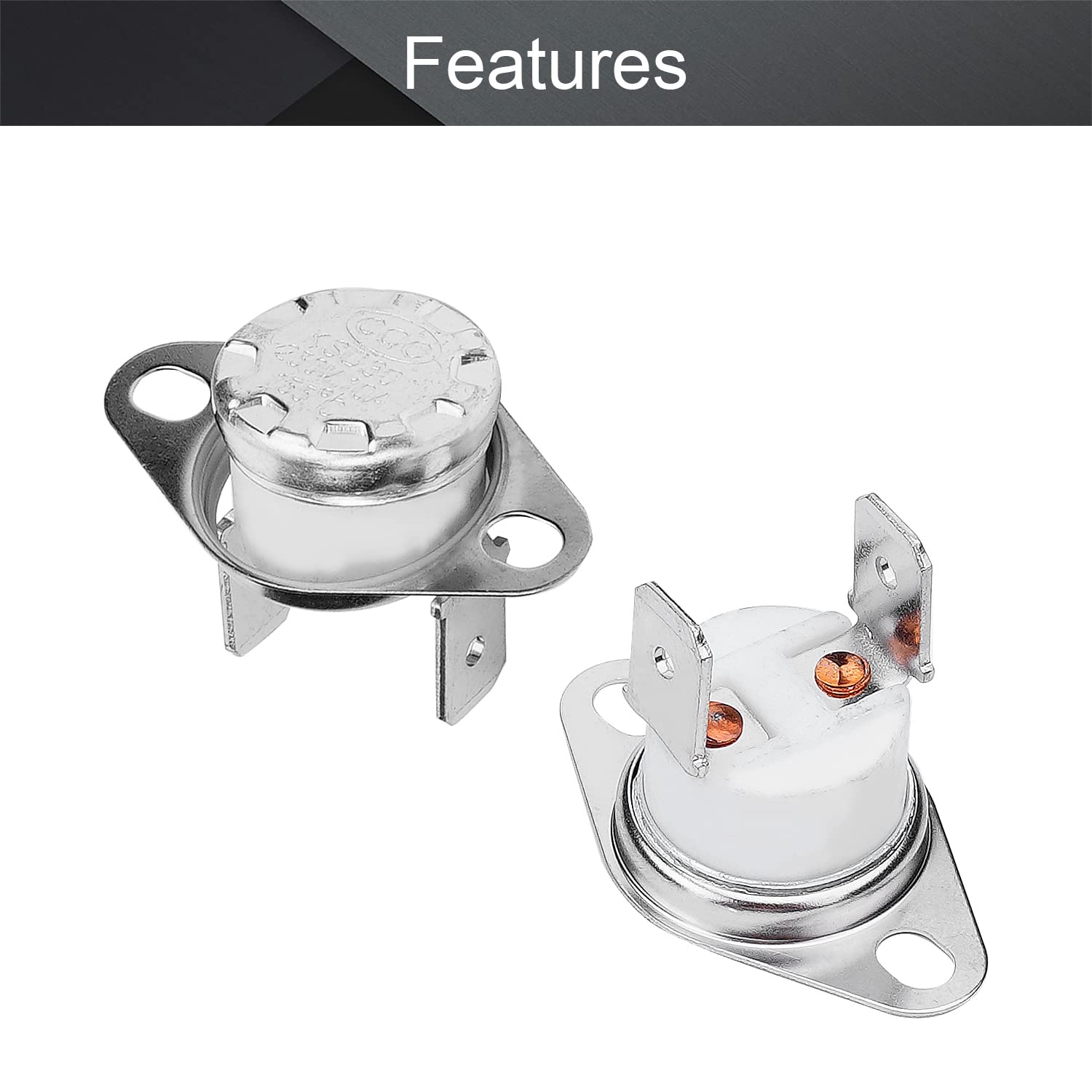 2Pcs KSD301 Bimetal Thermostat 175°C NC Adjustable Temperature Switch for Microwave, Oven, Coffee Maker - Perfect for Home Appliances & DIY Repair Projects