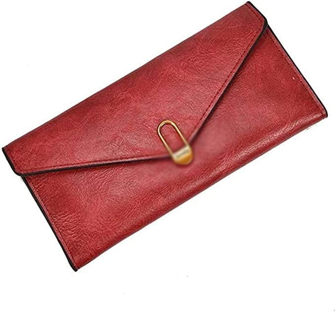 Vintage Women's Tri-Fold Wallet with Large Capacity - Multi-Card Holder & Coin Purse, Retro Buckle Design (Color A) - Perfect for Everyday Use, Travel & Gift Giving
