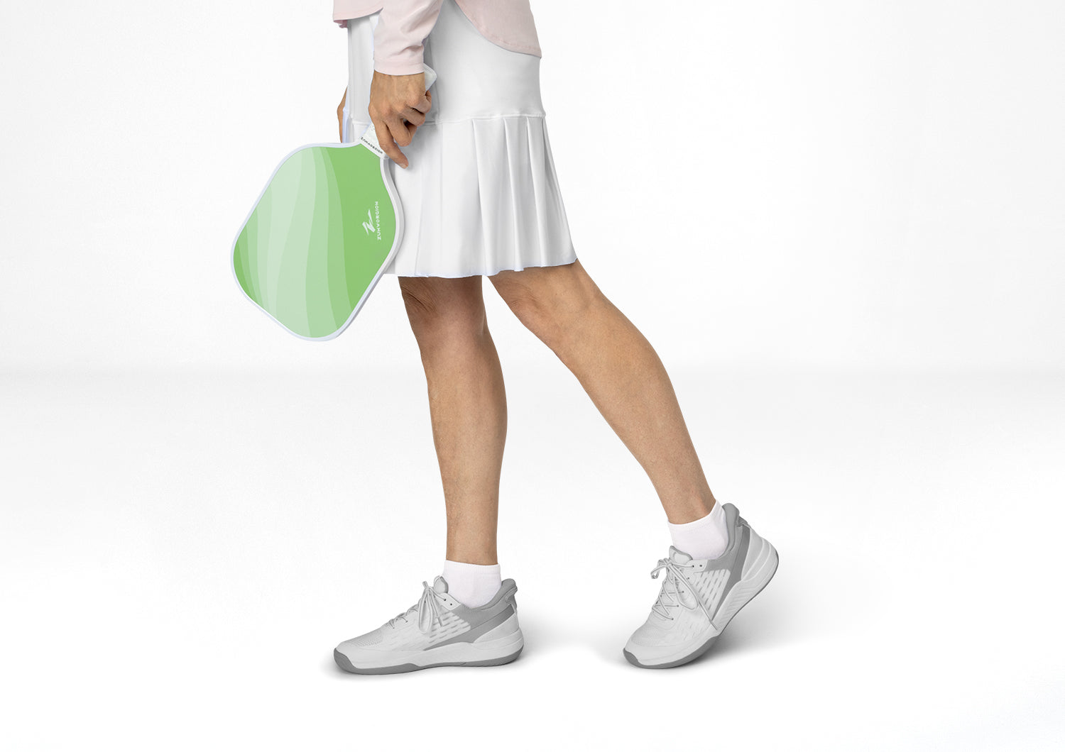 Ace Pickleball Paddle - Hands Free Design in White/Gray | Lightweight & Durable for Indoor & Outdoor Play | Perfect for Beginners & Advanced Players