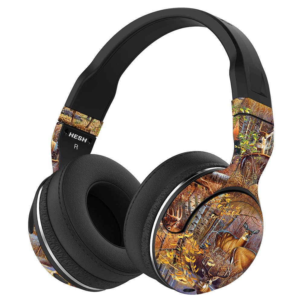 MightySkins Vinyl Wrap Cover for Skullcandy Hesh 2 Wireless Headphones - Deer Pattern | Protective & Durable Skin | Easy to Apply & Remove | Made in USA | Perfect for Personalization, Travel & Daily Use