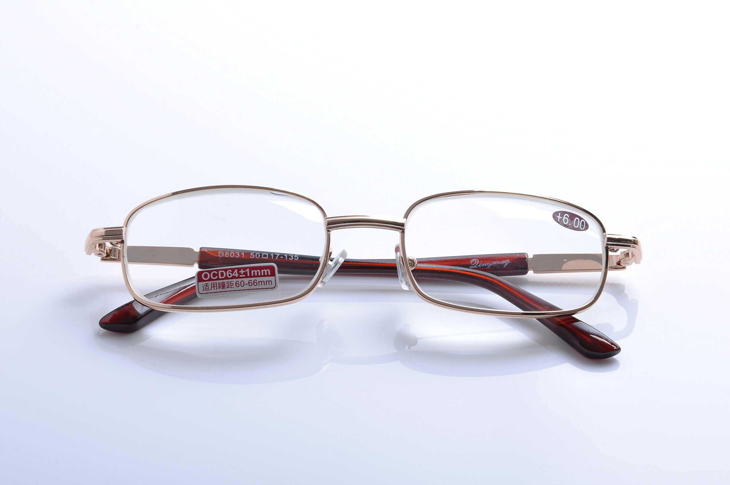 Premium Metal Full Rim Reading Glasses for Men & Women - Lightweight & Durable Eyewear for Reading, Working & Computer Use