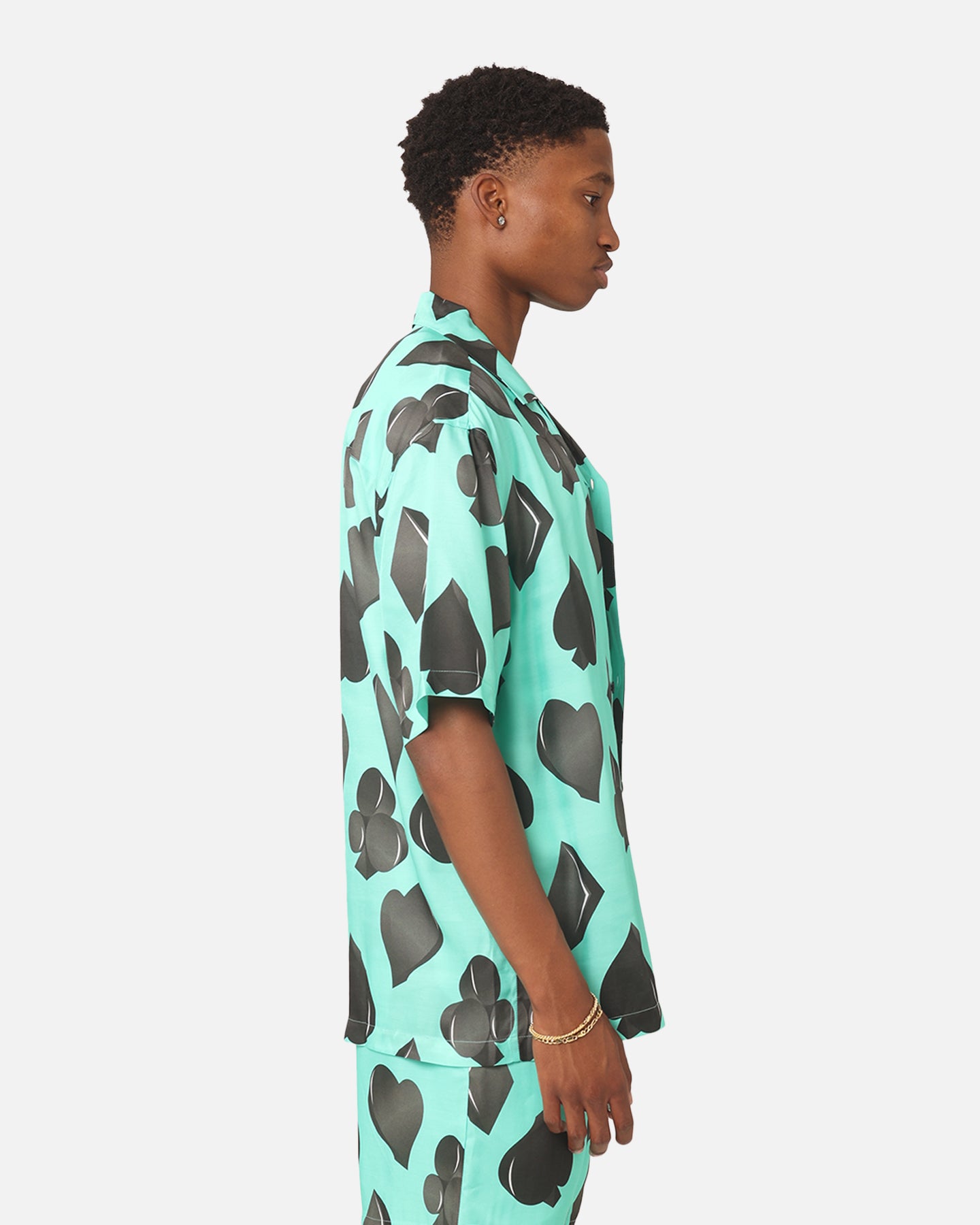 99 Cabana Men's Short Sleeve Button Up Shirt - 4-Piece Hawaiian Casual Shirt Set in Teal & Black - Perfect for Beach Vacation, Summer Party and Tropical Getaway