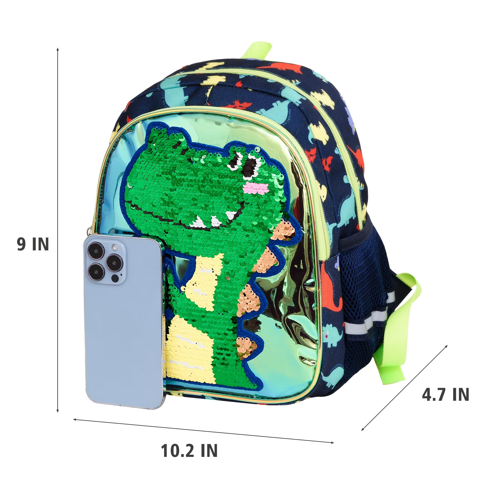 Dinosaur Kids Backpack for Boys & Girls - School & Travel Use
