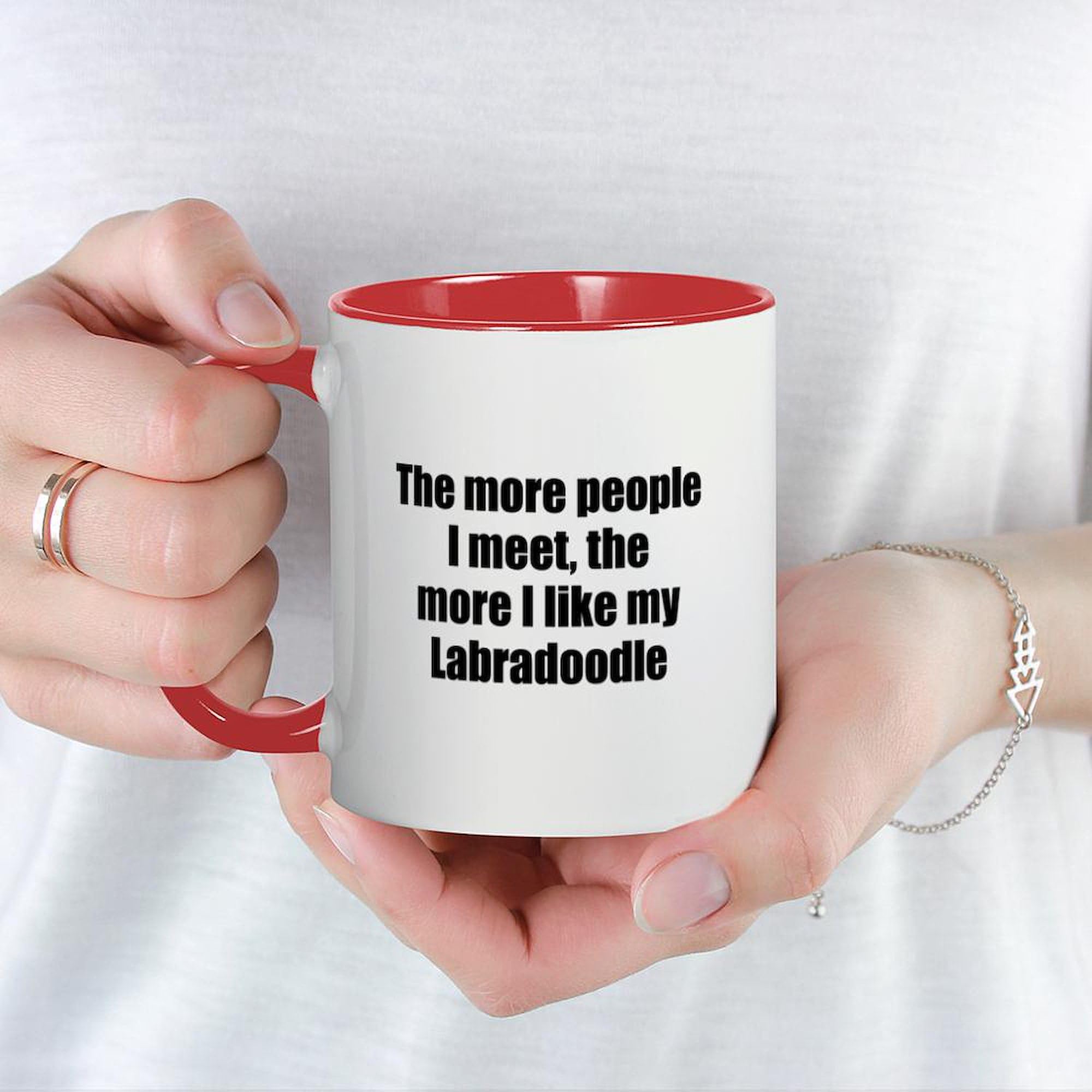 Labradoodle Ceramic Coffee Mug 11 oz (325 ml) - Perfect for Dog Lovers, Hot & Cold Drinks - Ideal for Home, Office & Gifts