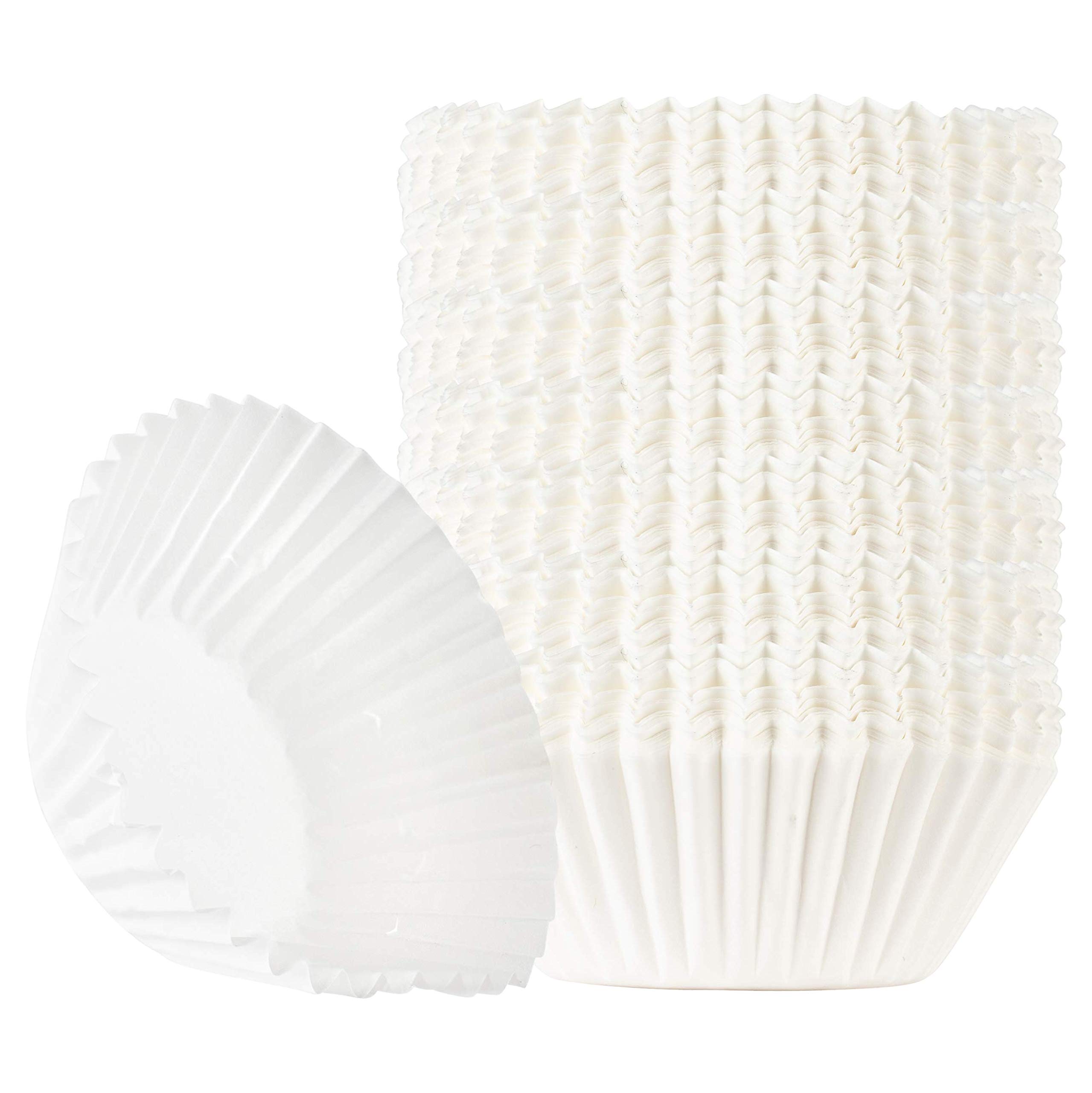 Plasticpro Mini White Paper Baking Cups - Pack of 144 | Cupcake Liners for Baking, Party Decorations & Dessert Presentation