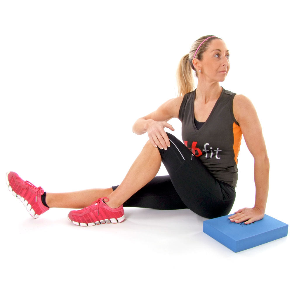 66Fit Pilates Sitting and Head Block Set - Yoga, Stretching & Posture Support for Home & Studio Workouts