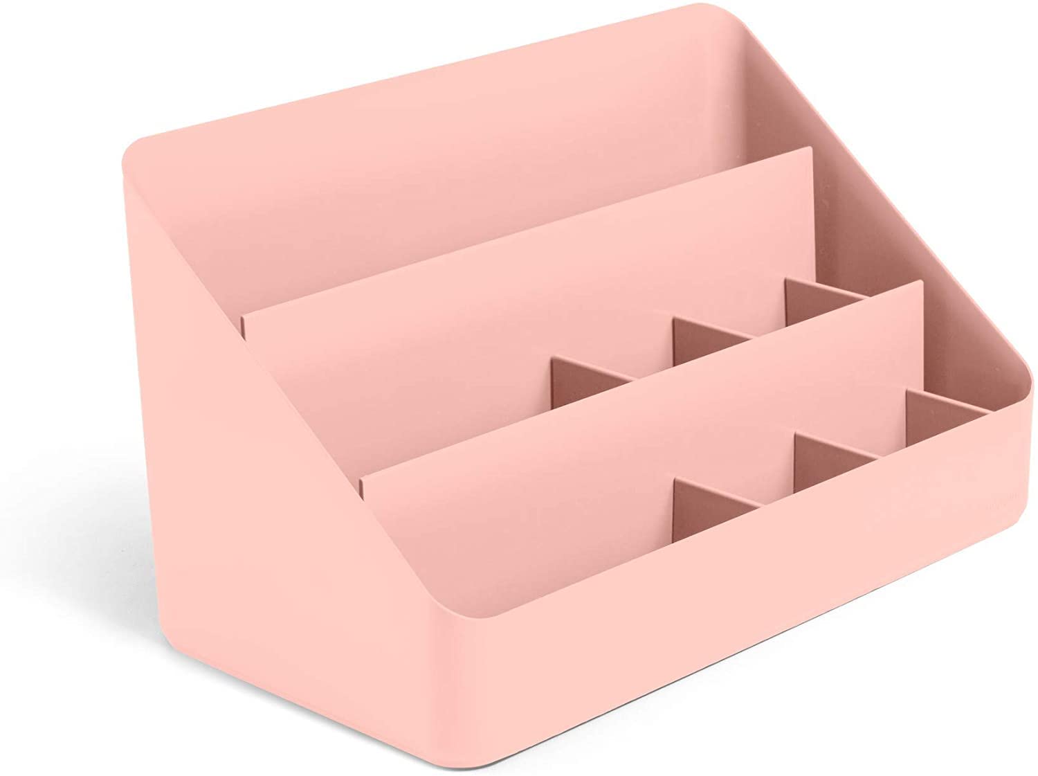 3-Tier Poppin Desk Organizer with Sliding & Removable Dividers - All-in-One Office Supply Organizer with Charging Station | Perfect for Home Office, Workspace & Desktop Organization