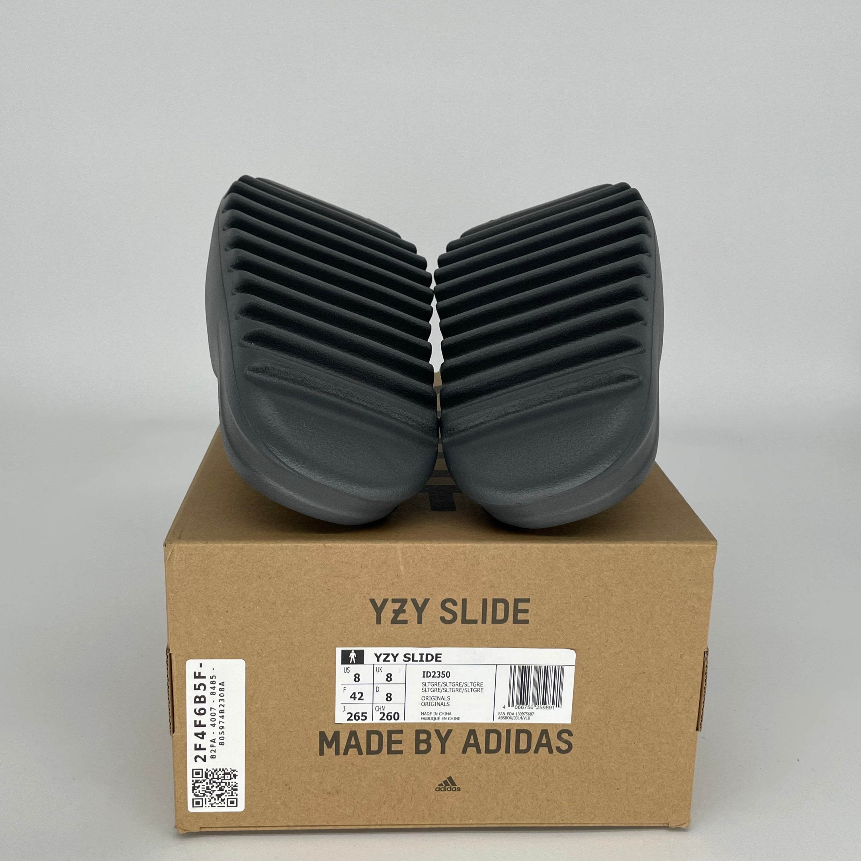 Adidas Yeezy Slide Slate Grey - Men's Size 8 [ID2350] | Comfortable Slides for Beach, Pool & Casual Wear