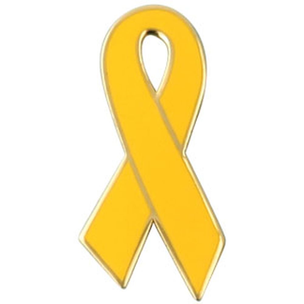 Yellow Ribbon Lapel Pin - Support Our Troops Military Awareness Badge - Perfect for Veterans Day, Memorial Day & Patriotic Events