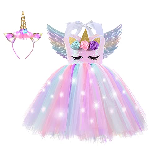 Pink Sequin+ White Led