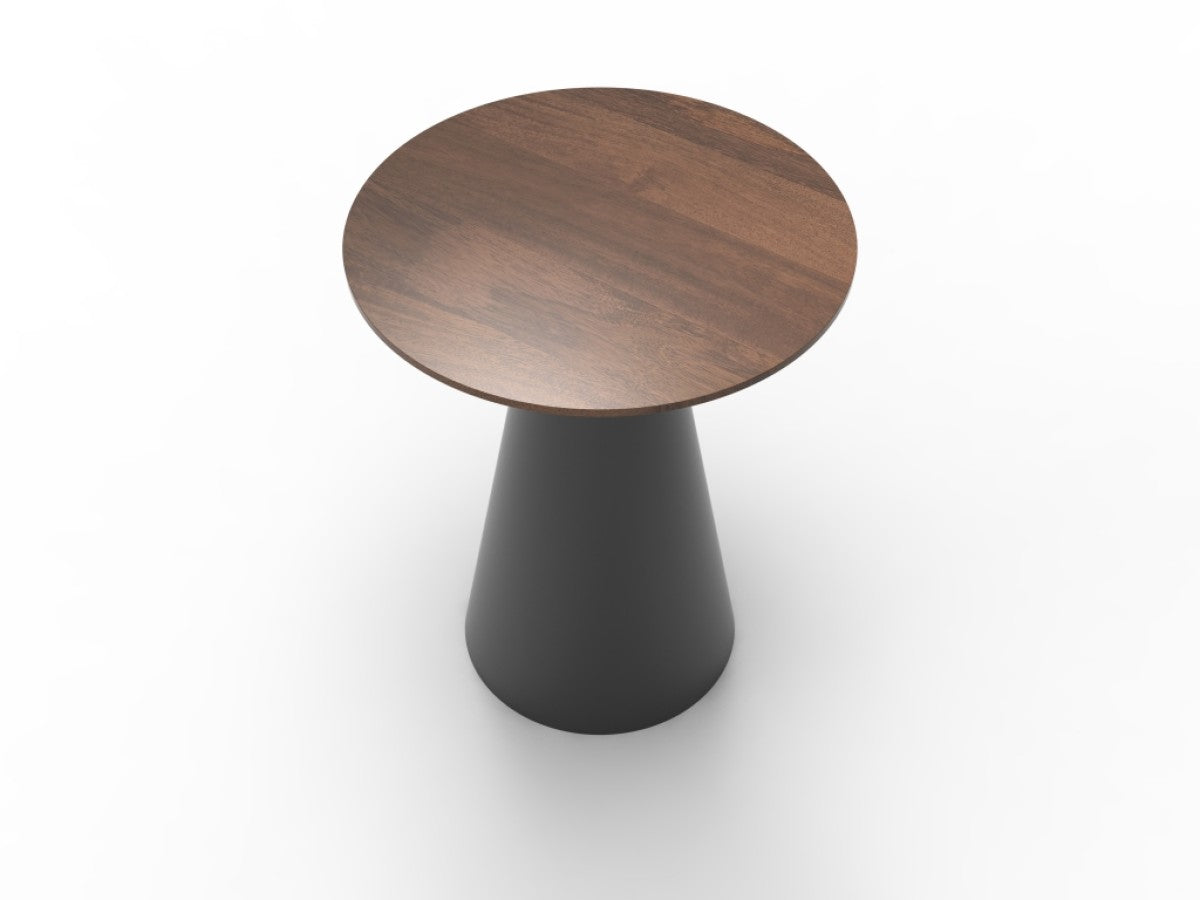 Modern Espresso Accent Table - Small Side Table for Living Room, Bedroom, or Entryway - Perfect for Decor, Lamps, and Plants