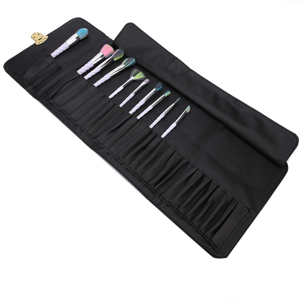 Yinhing Makeup Brush Travel Case - 28 Pocket Portable Roll-Up Cosmetic Bag Organizer for Brushes & Tools | Ideal for Travel, Salon Professionals & Makeup Artists