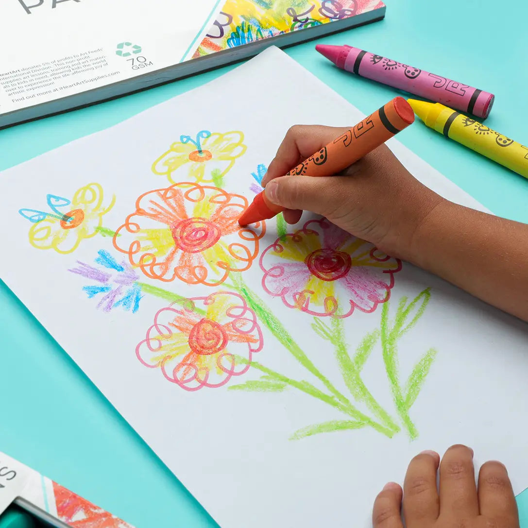 Jumbo Crayons for Kids - Non-Toxic, Washable, Large Crayons for Toddlers - Perfect for Coloring Books, Art Projects & Classroom Activities