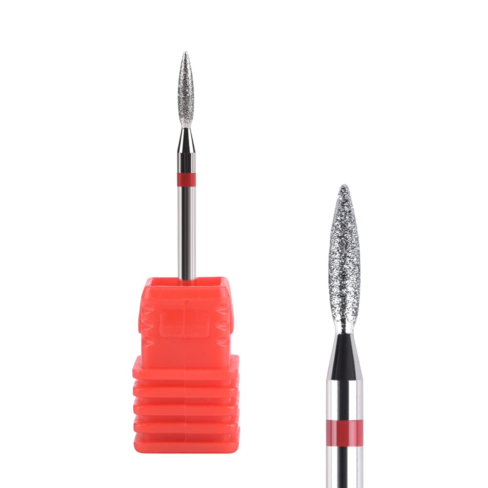 KADS 8 Pcs Professional Ceramic Nail Drill Bits Set - Diamond Nail Drill Bits for Gel & Acrylic Nails Removal, Cuticle Care - Perfect for Salon & Home Manicure Pedicure