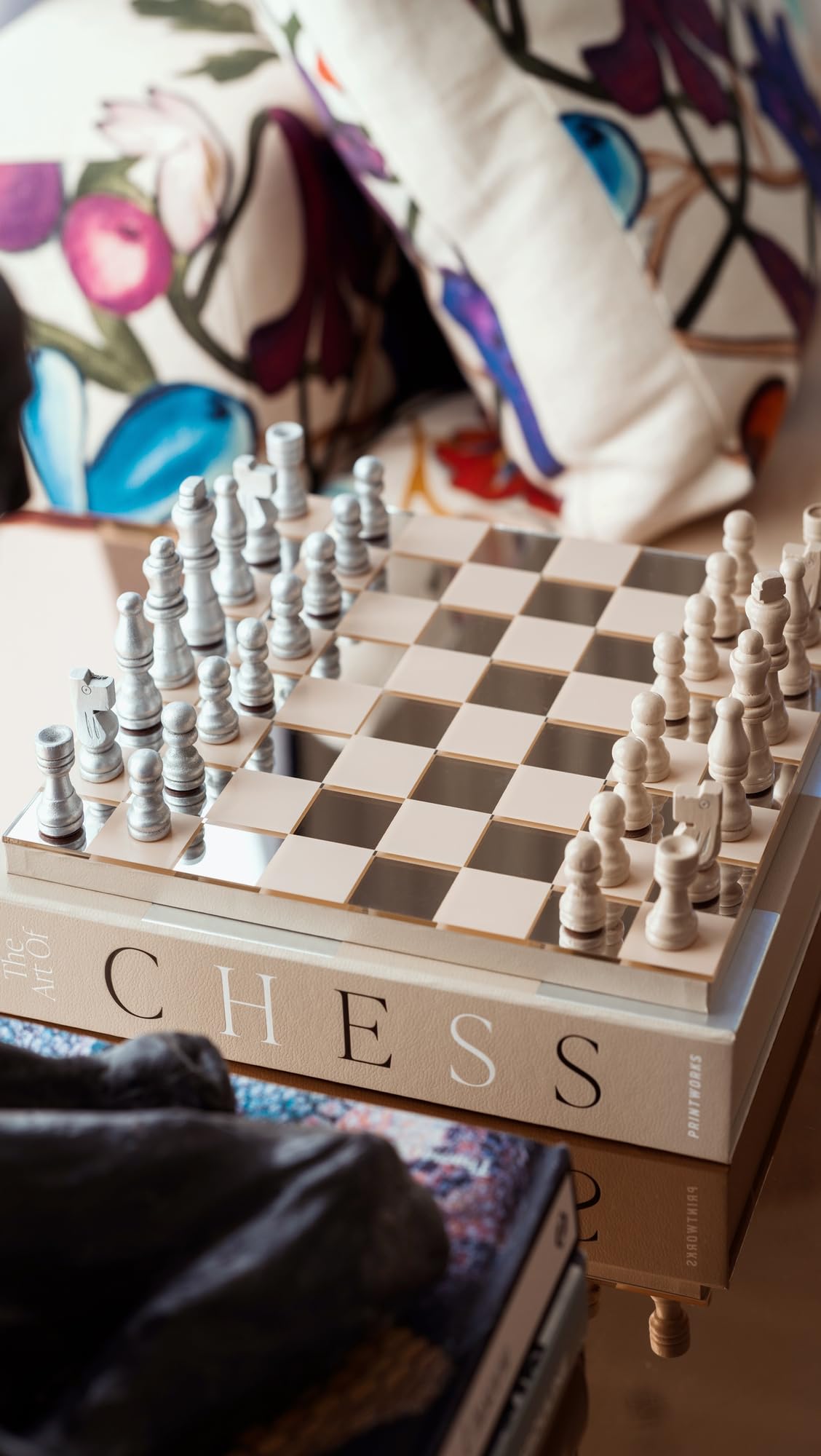 Women's The Art of Chess Mirror - Elegant Wall Decor for Home, Office & Chess Enthusiasts | Perfect Gift for Chess Lovers & Interior Design
