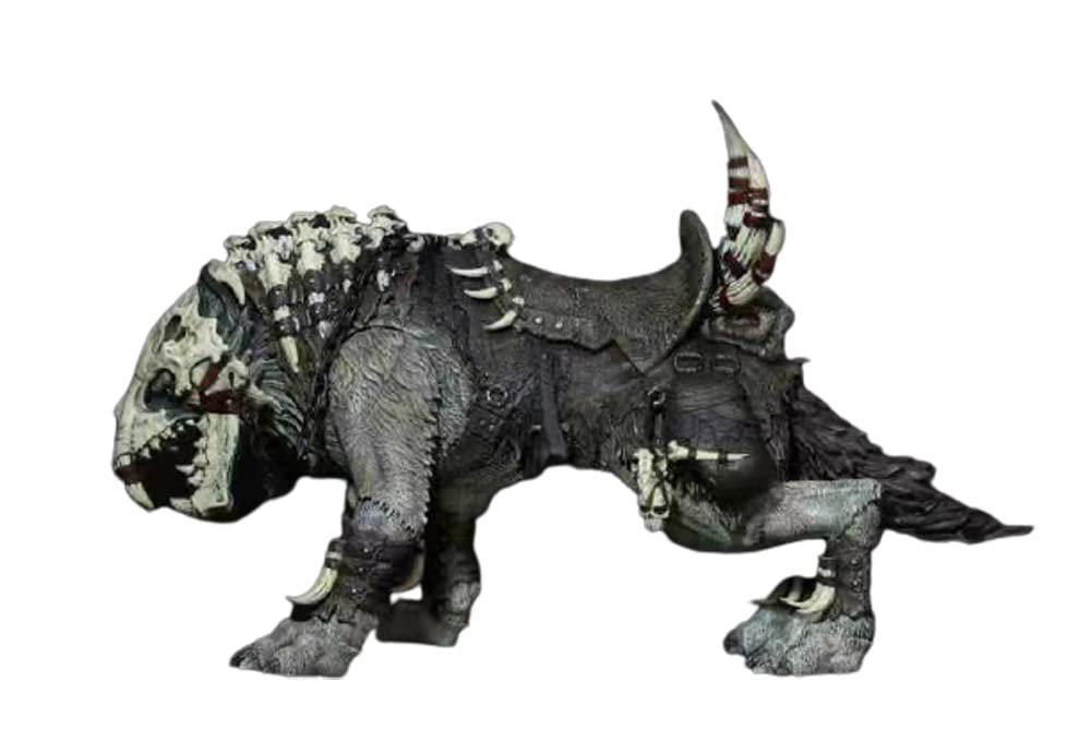 1/12 Scale Mount Mecha Wolf for 6 Inch Collectible Action Figures - Black Wolf Model for Diorama Displays & Fantasy Battles