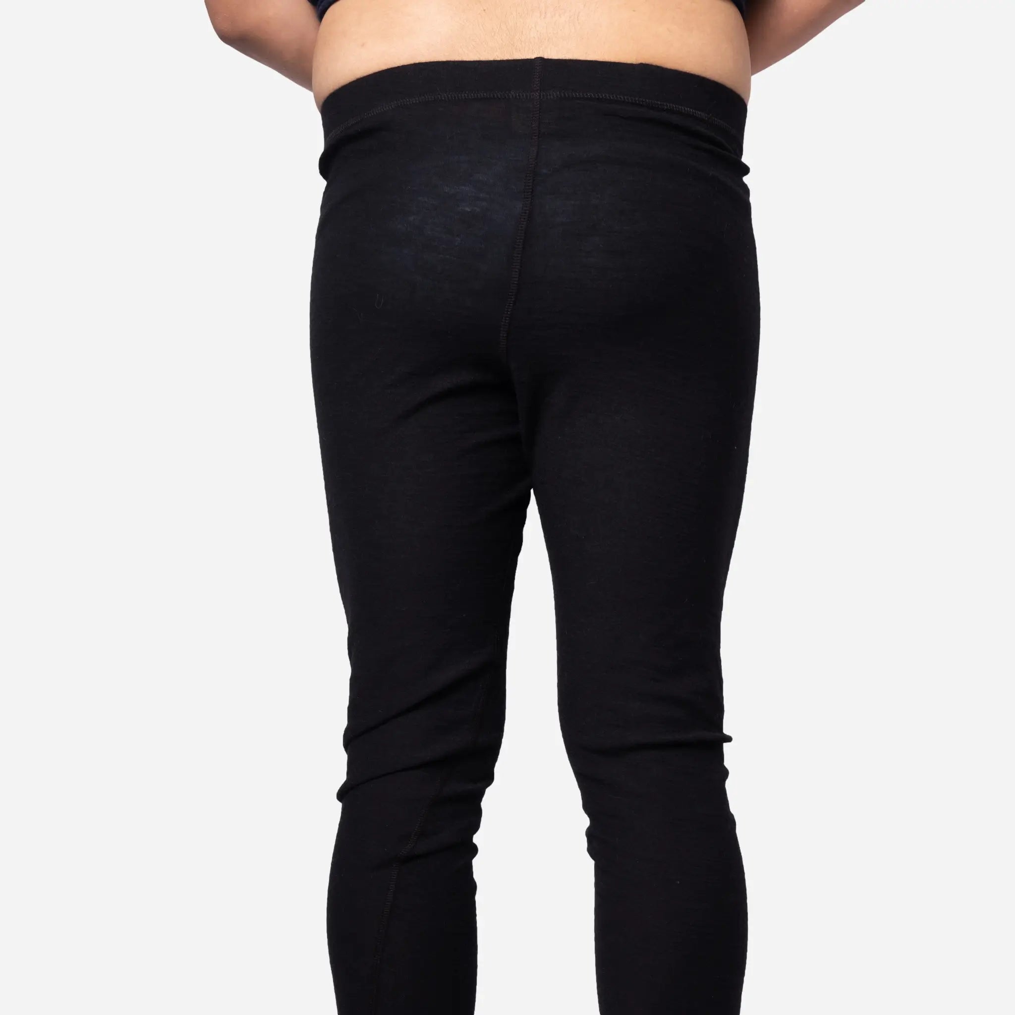 Ultralight Men's Alpaca Wool Leggings - 160 GSM Warm Thermal Base Layer for Hiking, Skiing & Winter Outdoor Activities