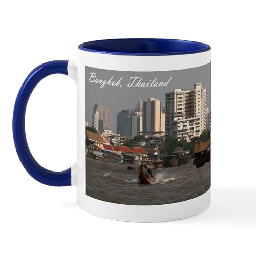 White/Navy Inside - Bangkok Thailand Coffee Mug