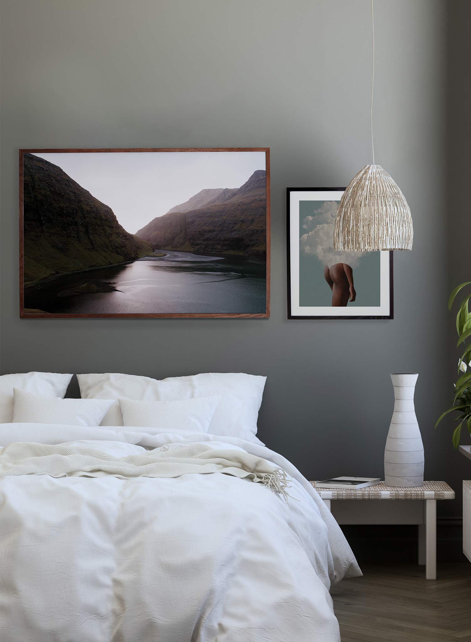 Infinite Valley Wall Art Poster - Stunning Landscape Print for Home & Office Decor - Perfect for Living Room, Bedroom, or Office Wall Decoration
