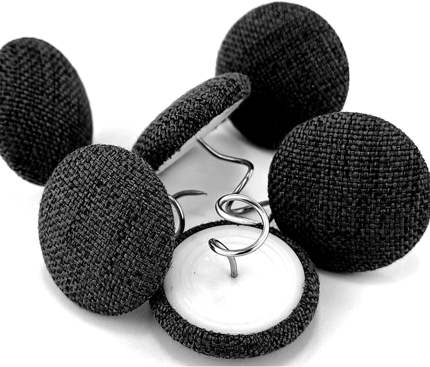 Twist Pins for Slipcovers & Bed Skirts - 24 Pack Black - Secure Furniture Covers for Home Decor
