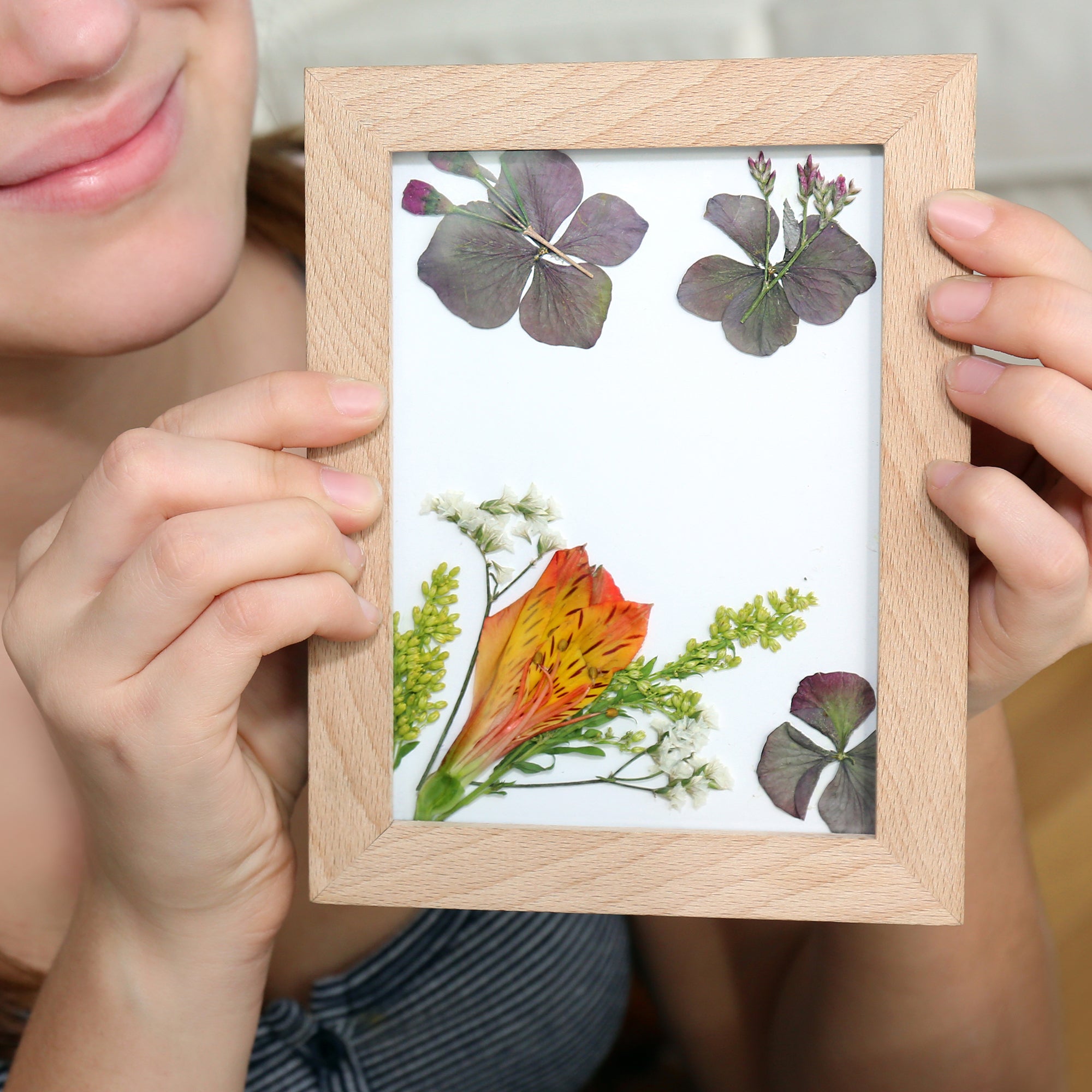 DIY Pressed Flower Frame Kit - Handmade Botanical Art for Home Decor, Gifts & Wall Art - Perfect for Weddings, Parties & Crafting Projects