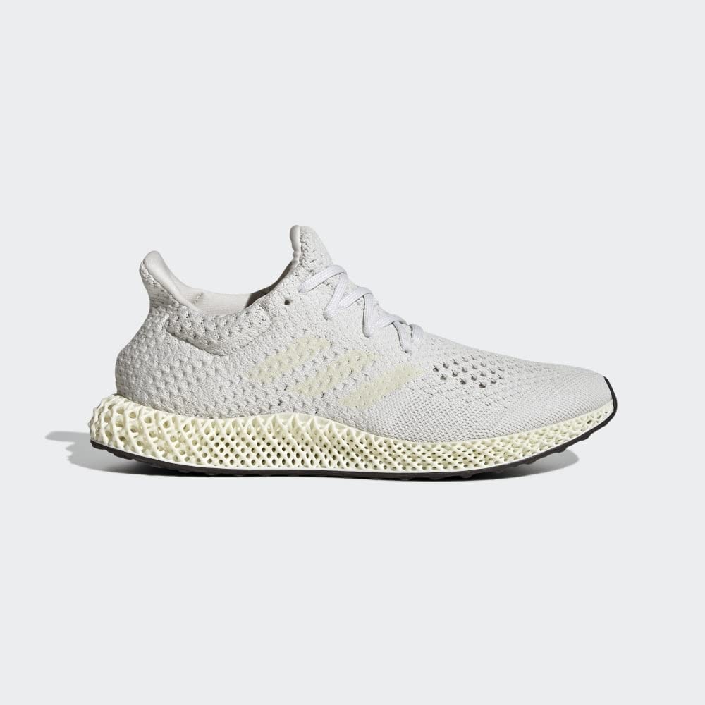 adidas Men's Futurecraft 4D Running Shoes Q46229 - Chalk White - Size 12 US - Lightweight 3D-Printed Midsole for Enhanced Performance - Perfect for Jogging, Gym Workouts & Daily Wear