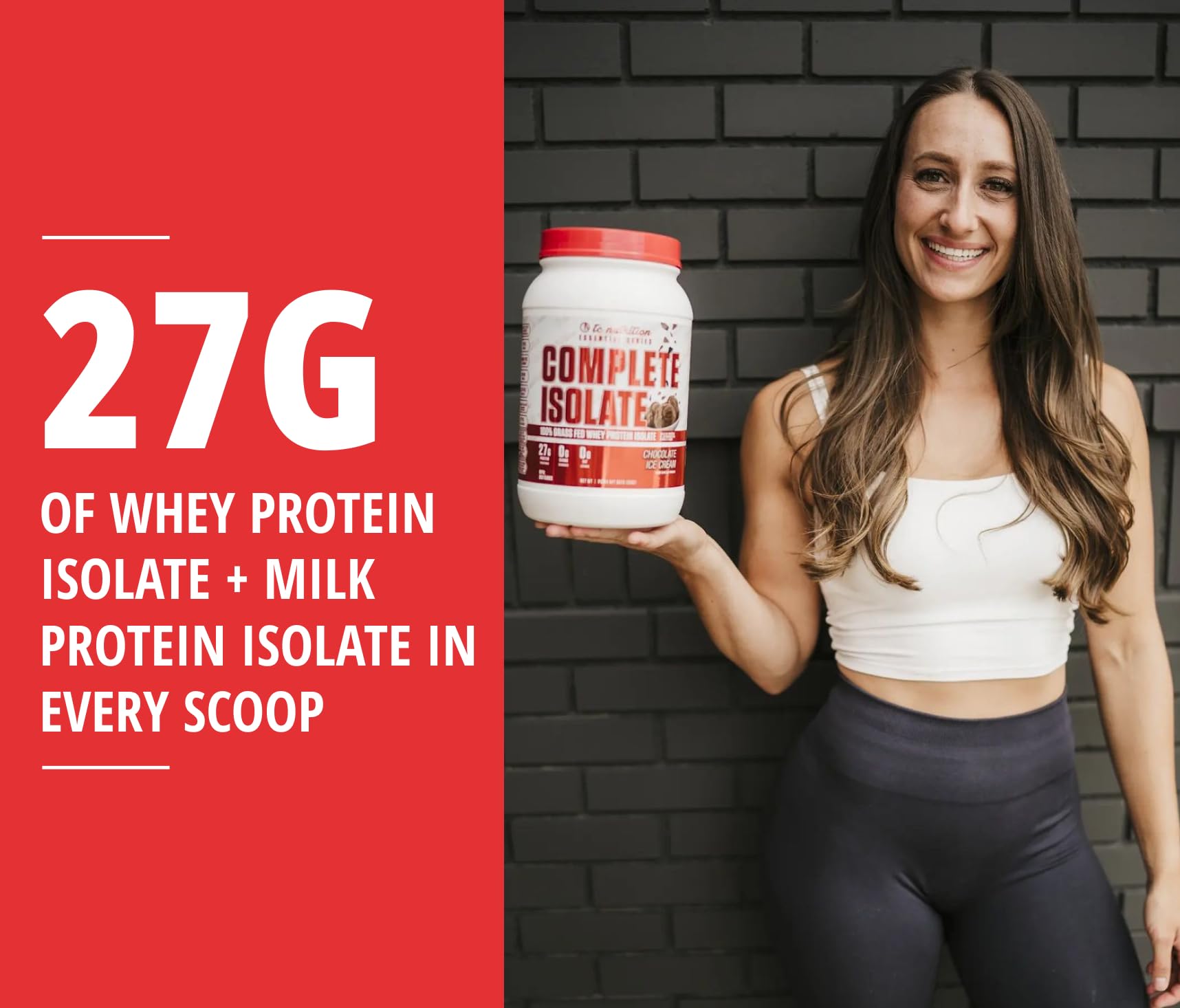 TC Nutrition Complete Isolate Whey Protein Powder - Premium Whey & Milk Protein Isolate Blend for Muscle Growth & Recovery - 2lb Chocolate Cake Batter Flavor - Perfect for Post-Workout Shakes, Smoothies & Baking Recipes