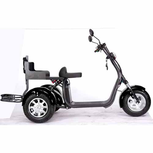 2000W 60V Electric Fat Tire Trike - 3 Wheel Scooter Moped Bike with Golf Rack, Similar to CityCoco Bike CT 3G - Perfect for Commuting, Golf Course Transport & Urban Adventure