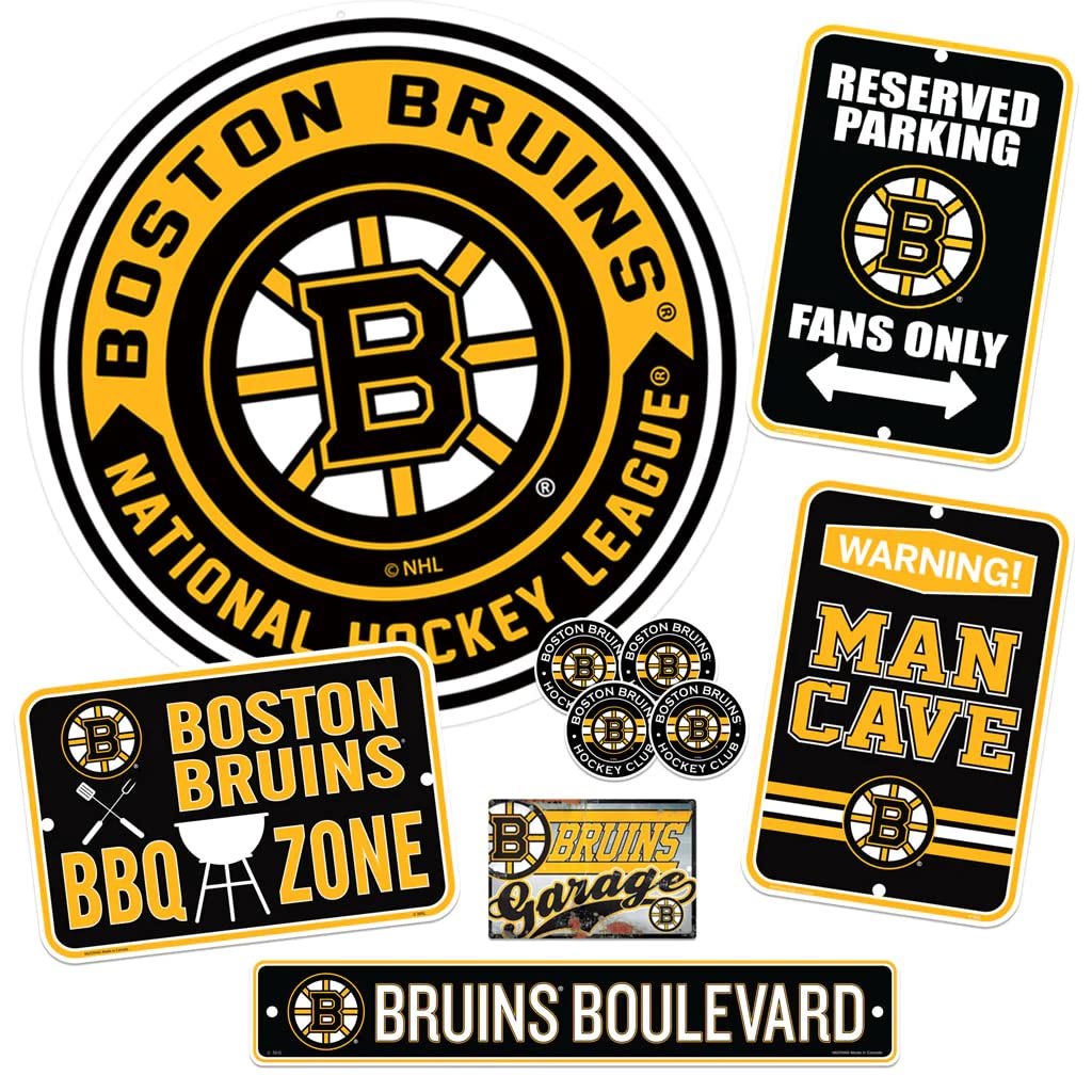 Boston Bruins Ultimate Fan Set - 7 Piece NHL Hockey Gift Bundle for Men, Women & Kids | Perfect for Game Day, Tailgating & Home Decor