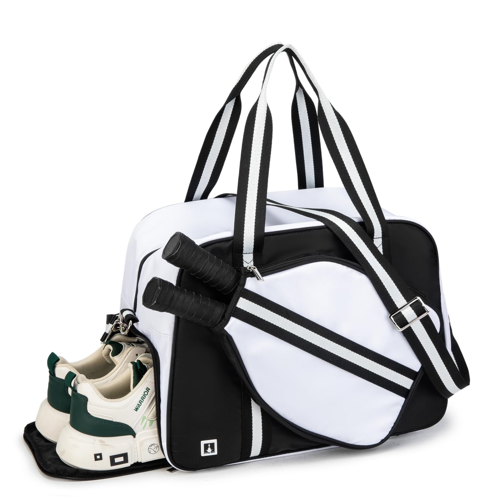 Premium Unisex Pickleball Backpack with Shoe Compartment & Paddle Cover - Large Gym Duffle Bag for Tennis, Badminton & Sports Equipment Storage - Perfect for Travel, Training & Court Accessories