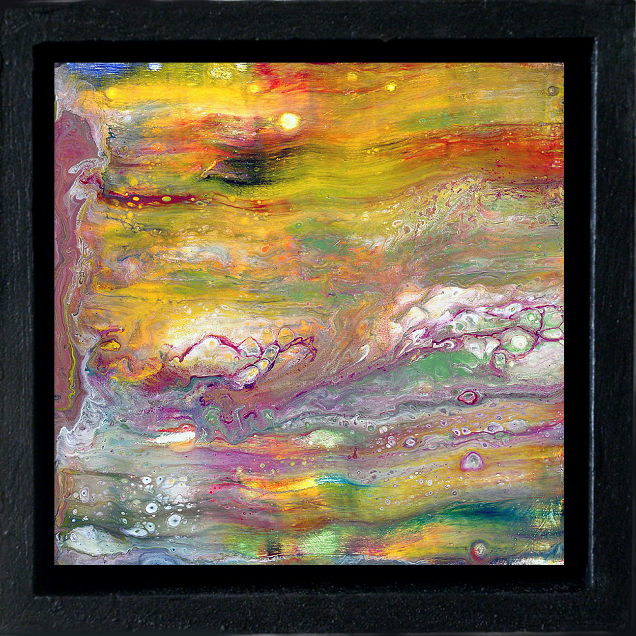 Anthony Ciambella: Framed 4x4 Acrylic on Panel Painting - Perfect for Home Decor, Office Art & Gift Giving