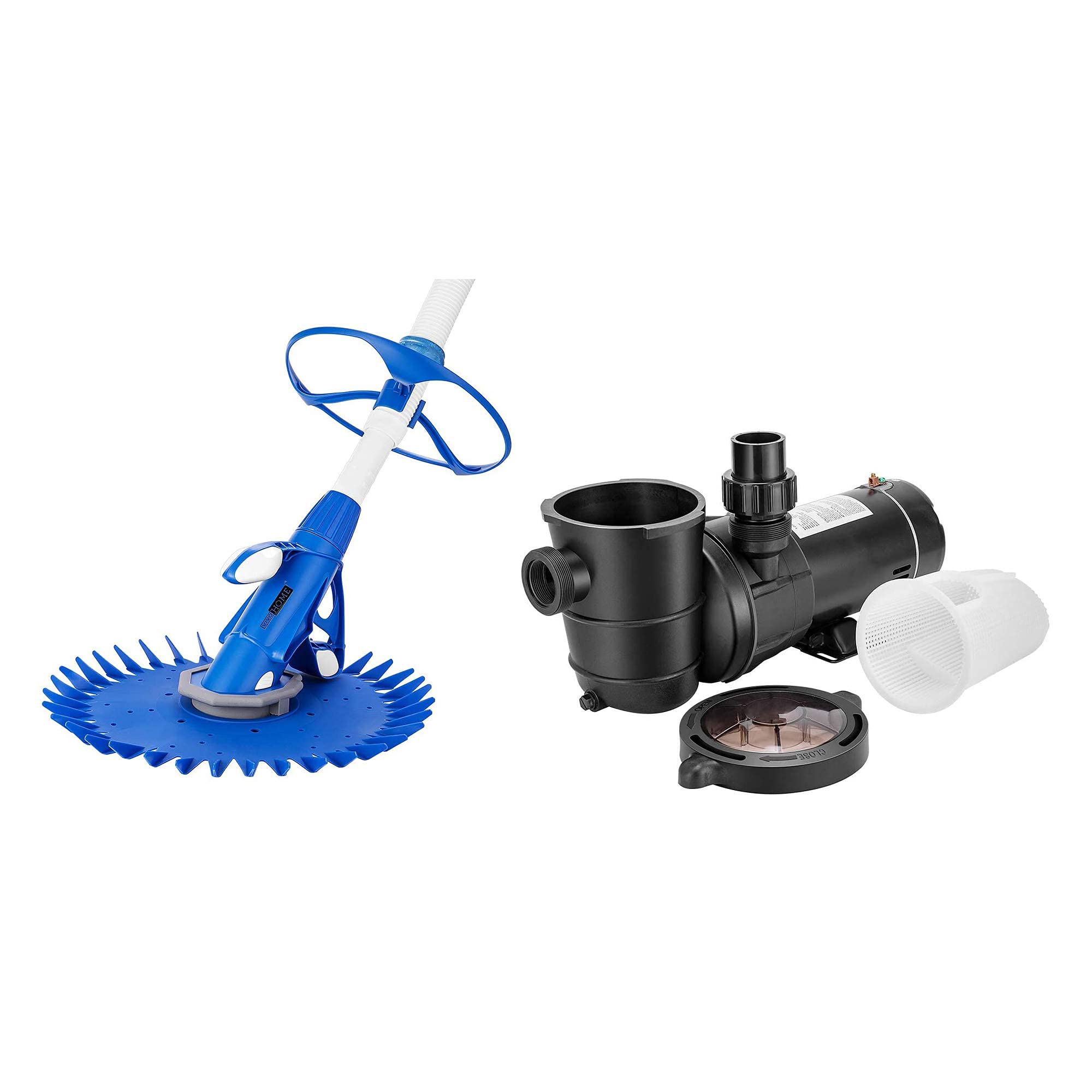 VIVOHOME Professional Automatic Pool Vacuum Cleaner with 1.0 HP Motor - Efficient Swimming Pool Cleaner for In-Ground & Above Ground Pools - Ideal for Home, Backyard, and Commercial Pool Maintenance