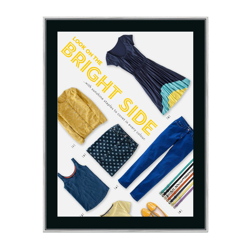 24x32 Poster Frame - SwingFrame Classic Black Poster Display for Wall Art, Photos & Prints - Perfect for Home, Office & Gallery Decor