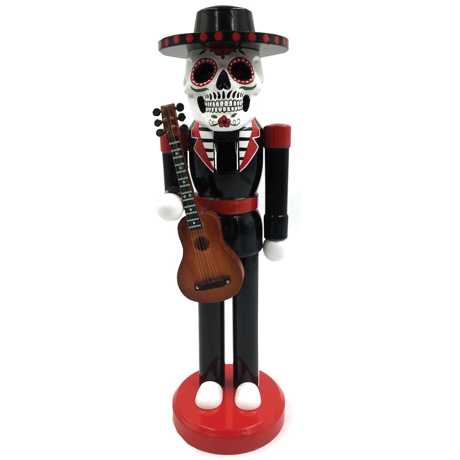 Day of the Dead 14-Inch Nutcracker - Colorful Mexican Folk Art Decor for Halloween, Christmas & Home Decor