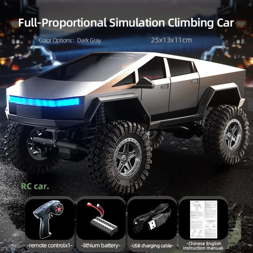 JJRC C8818 1/18 Scale RC Crawler Car - 4WD Off-Road Remote Control Vehicle with Proportional Cyber Shell | Perfect for Rock Crawling, Trail Adventures & Backyard Driving