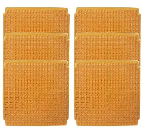 6-Pack Sunset Wheat Plastic Egg Nesting Box Pads – Durable & Eco-Friendly Egg Carton Liners for Chicken Coops, Farms, and Home Poultry Use