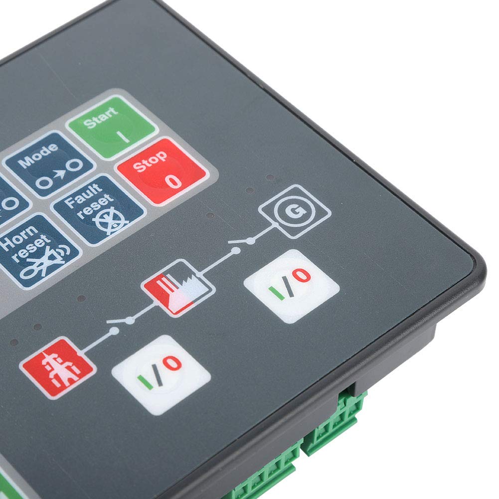 Generator Parts - LED & LCD Display Genset Controller for Power Fault Detection | Compatible with Electronics Industry | Perfect for Backup Power Systems & Emergency Power Supply