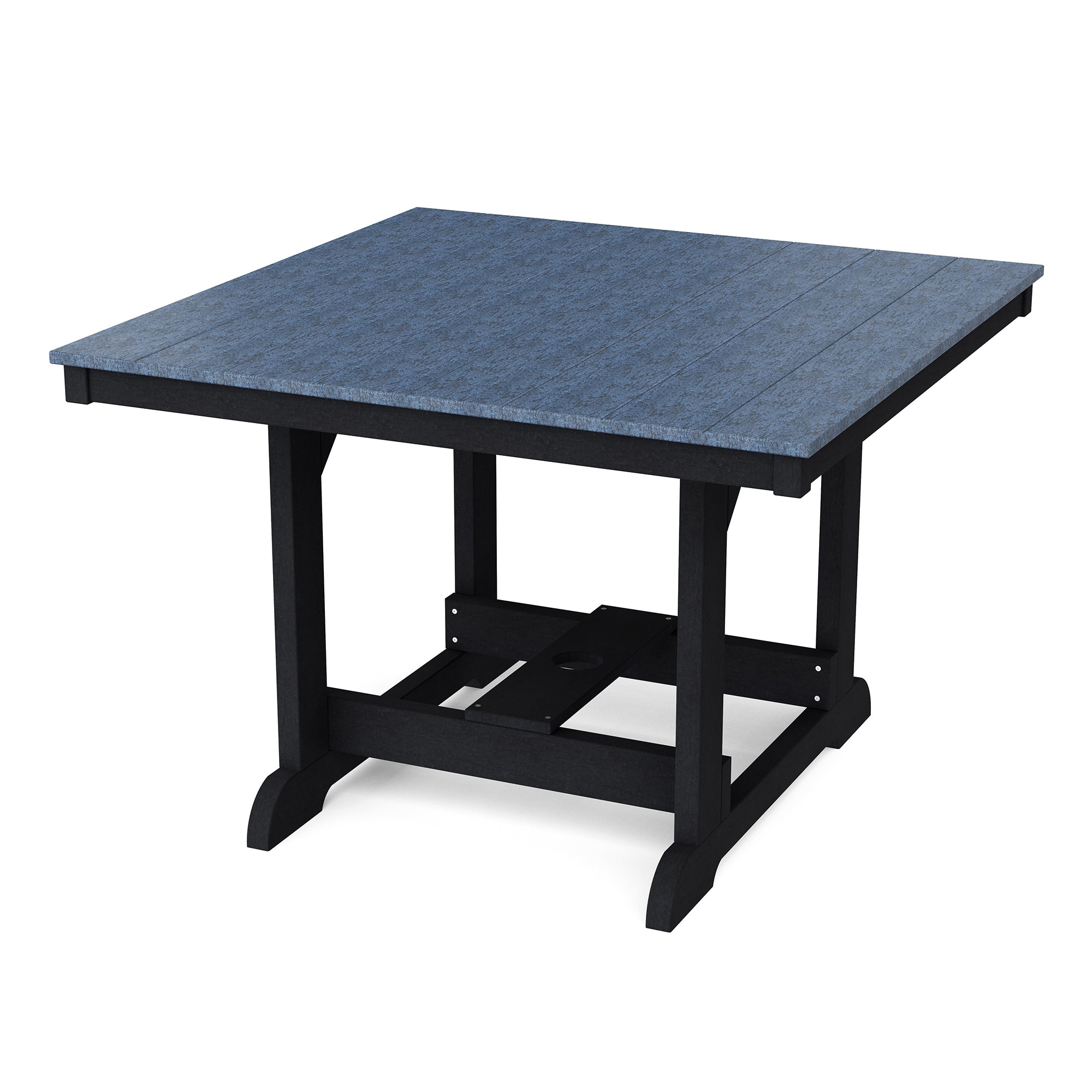 Heritage 44x44 Inch Square Dining Table - Solid Wood Farmhouse Style Kitchen Table for Family Meals & Entertaining