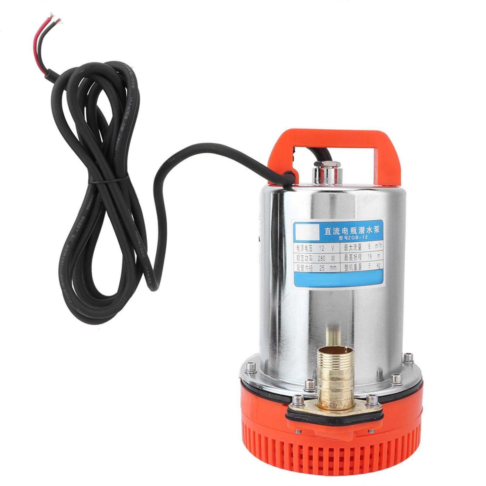 12V DC Submersible Water Pump for Solar Fountain, Hydroponics, Aquaponics - Efficient Irrigation & Water Circulation for Gardens, Ponds, and Indoor Plants