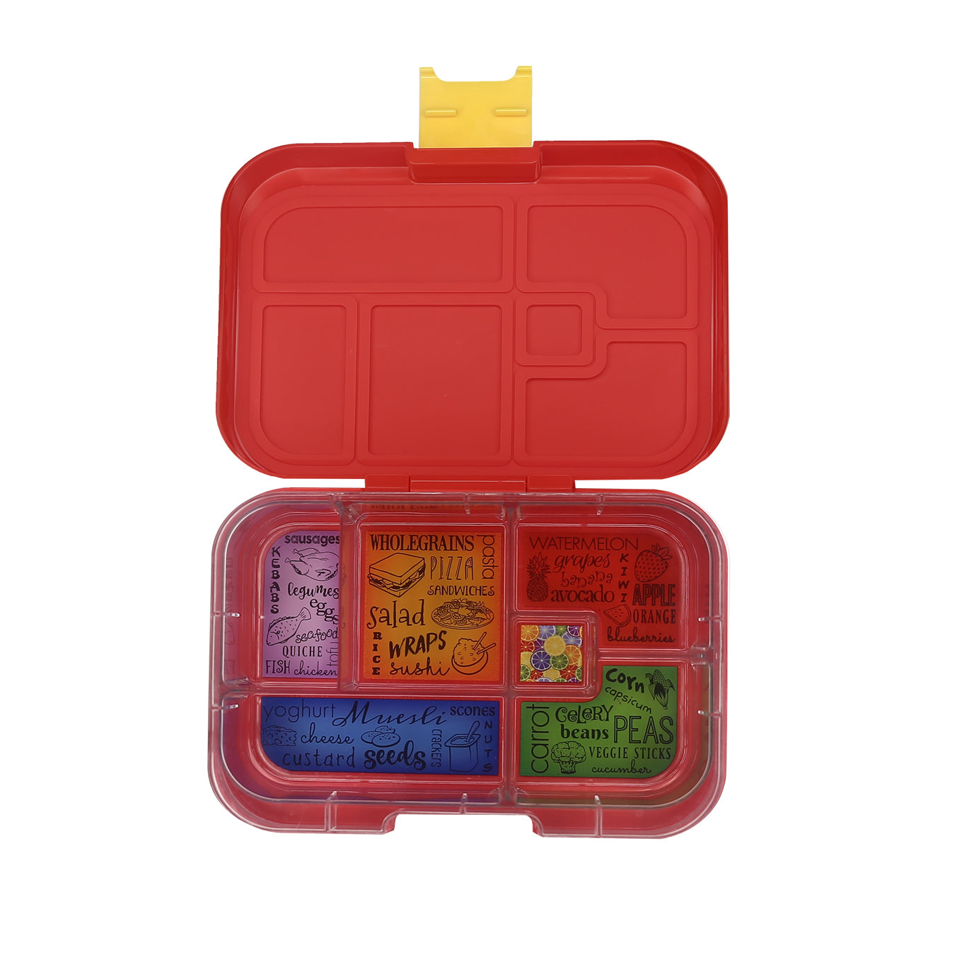 Munchbox Maxi 6 - Premium Red Lava Lunch Box for Kids & Adults | Insulated Food Container for School, Office & Outdoor Picnics