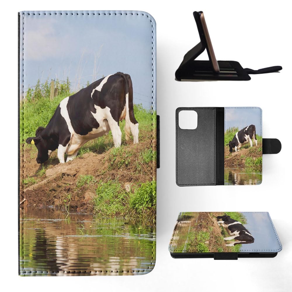 Cow Bull Farm Animal Cattle #11 FLIP Wallet Phone Case for Apple iPhone 15 Pro Max - Perfect for Farm Lovers & Country Lifestyle
