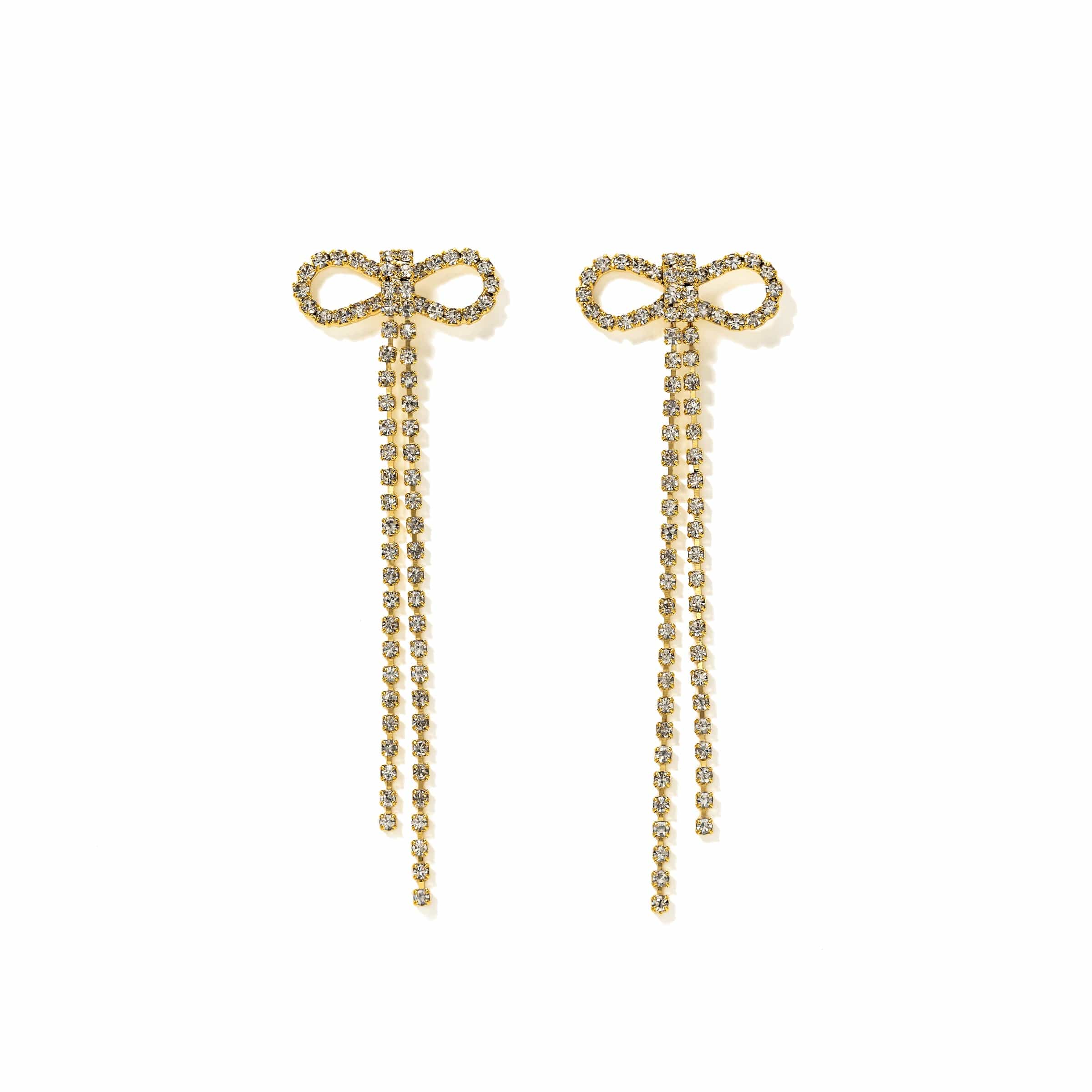 Luxury Bow Earrings for Women - Elegant Dainty Gold/Silver Jewelry Gift for Her - Perfect for Parties, Weddings & Everyday Wear