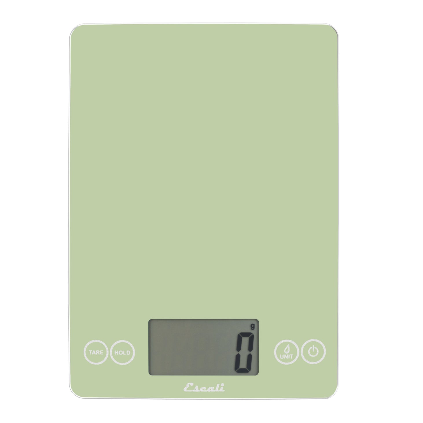 Escali Arti Digital Glass Kitchen Scale - 15lb/7kg Capacity, Precise Measurements for Baking, Cooking & Portion Control | Classic Green Design