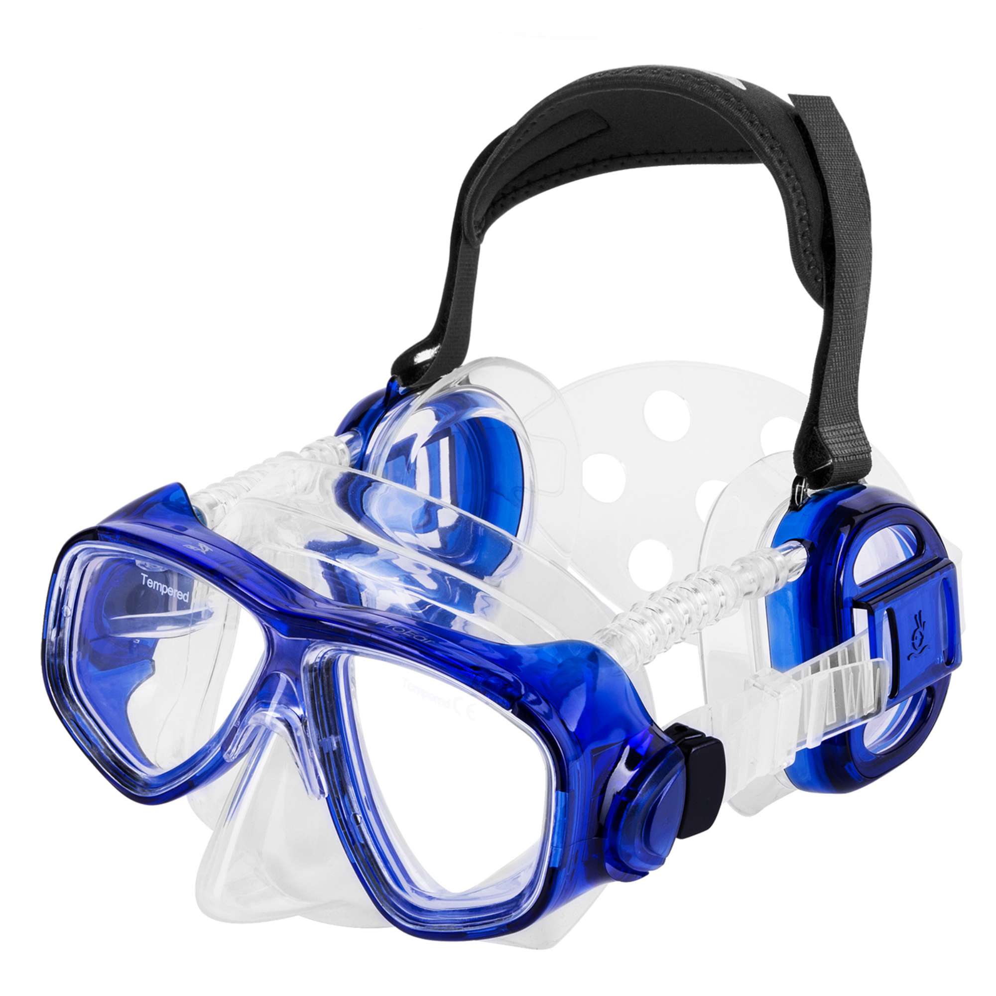 IST ProEar Dive Mask - Premium Scuba Diving Snorkeling Mask for Adults - Comfortable Waterproof Anti-Fog Swim Goggles for Ocean, Pool & Beach Activities